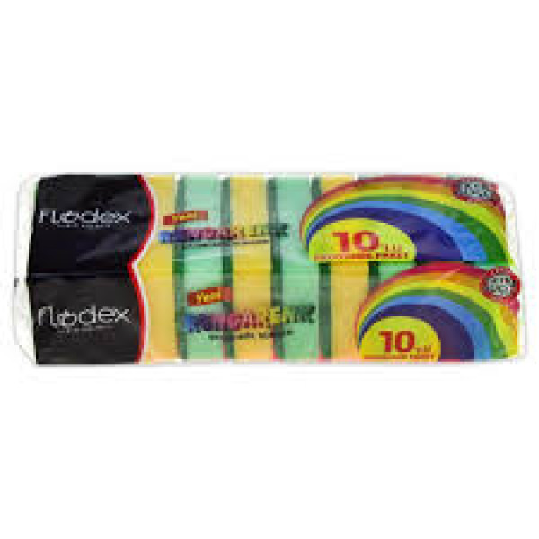 FLODEX RENGARENK DÜZ SÜNGER 10 LU