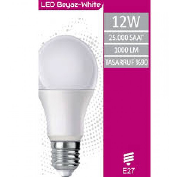 ELİTLED 12W LED AMPÜL BEYAZ