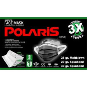 POLARİS MASKE 50 Lİ SİYAH