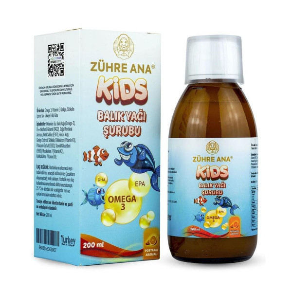 ZÜHRE KİDS BALIK YAĞI ŞURUBU 150 ML