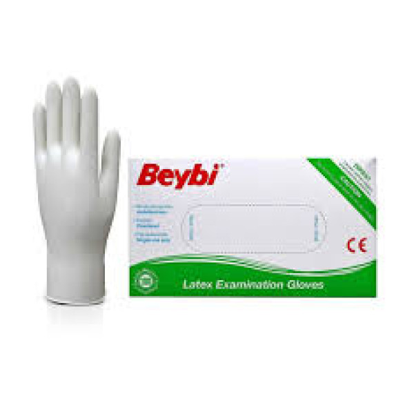 MUAYENE ELDİVENİ 100 LÜ PUDRALI L BEYBİ