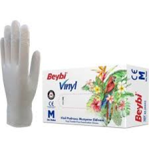MUAYENE ELDİVENİ 100 LÜ VİNİL PUDRASIZ M BEYBİ