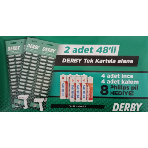 DERBY TEK KARTELA PİL AVANTAJLI PAKET 96*14