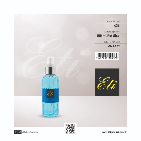 ETI PET SPREY KOLONYA AQUA 150 ML