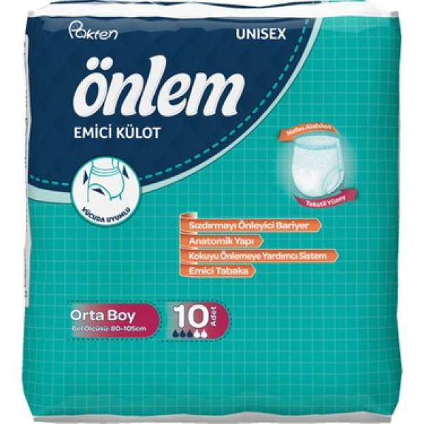 ÖNLEM EMİCİ KÜLOT MEDIUM 10 LU (KOLİ 8ADET)