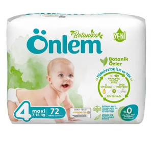 ÖNLEM BOTANICA COCUK BEZİ MAXİ FIRSAT PAKETİ 72Lİ (KOLİ4LÜ)