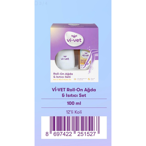 VİVET ISITICILI ROLLON AĞDA SET