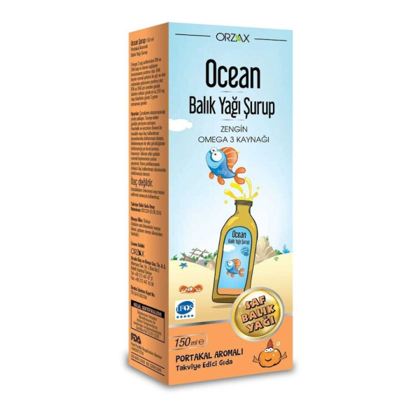 ORZAX OCEAN BALIK YAĞI ŞURUP 150 ML