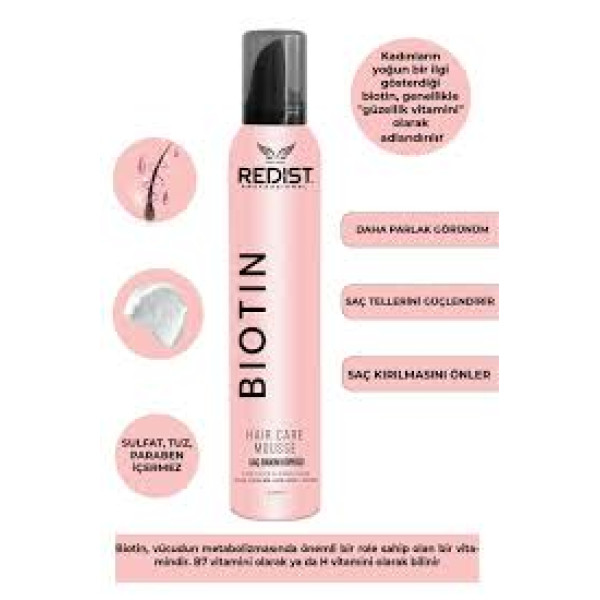 REDİST SAÇ BAKIM KÖPÜĞÜ BİOTİN 200 ML