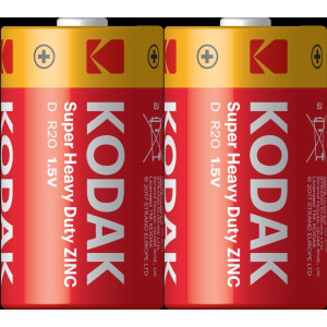 KODAK ÇİNKO KDHZ-S2 BÜYÜK PİL-D 2 Lİ SHRINK