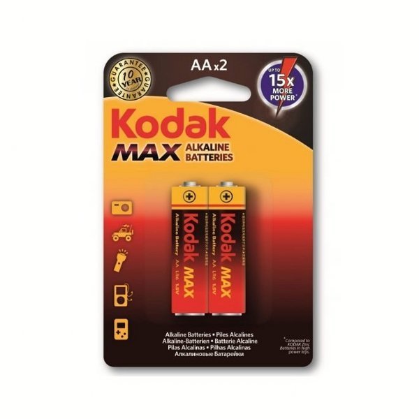 KODAK MAX ALKALINE KAA-2 KALEM PİL 2 Lİ