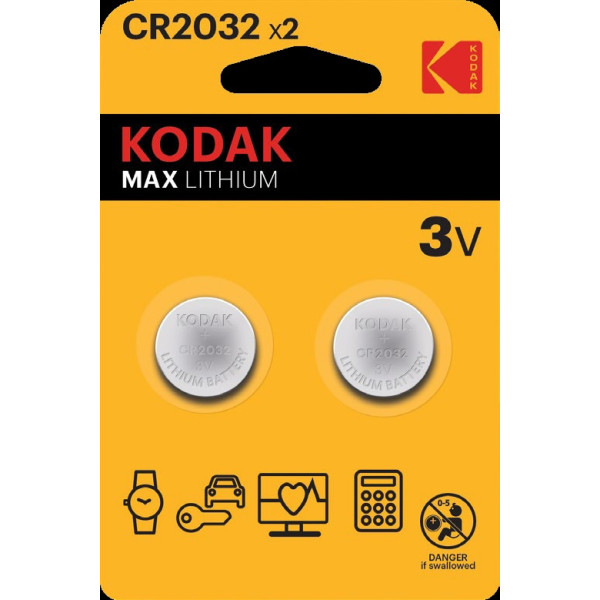 KODAK LİTYUM ULTRA PARA PİL CR-2032 2 Lİ