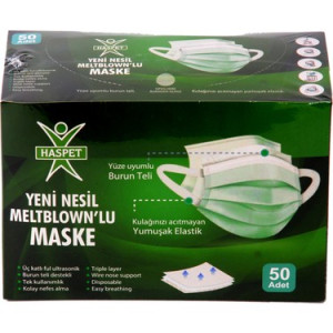 MASKE HASPET Y.NESİL 50 Lİ YEŞİL