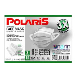 POLARİS MASKE 50 Lİ BEYAZ