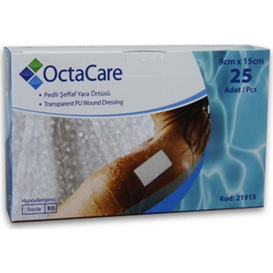 OCTACARE  ŞEFFAF PU FİLM  9CMX15CM  YARA ÖRTÜSÜ 25 Lİ