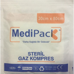MEDİPACK 30X80 STERİL GAZLI BEZ (PKT-300'LÜ)