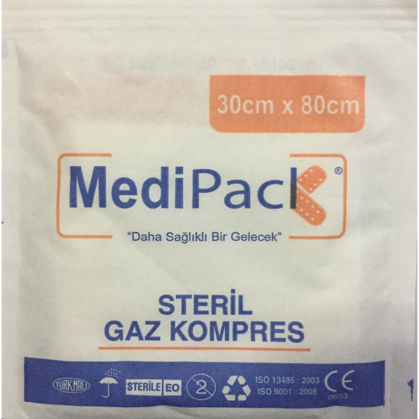 MEDİPACK 30X80 STERİL GAZLI BEZ (PKT-300'LÜ)
