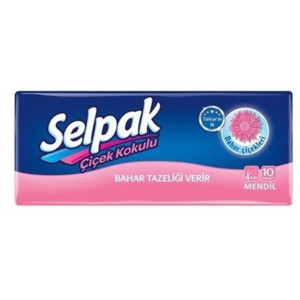 SELPAK MENDİL ÇİÇEK KOK. (PKT-10'LU)