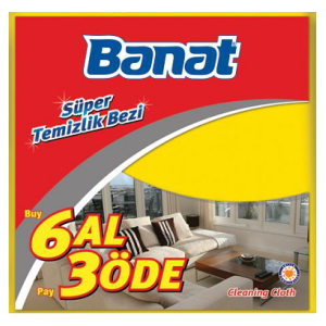 BANAT SÜPER TEMİZLİK BEZİ 6 LI