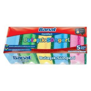 BANAT COMF.BULAŞIK SÜNGERİ OLUKLU 5 Lİ