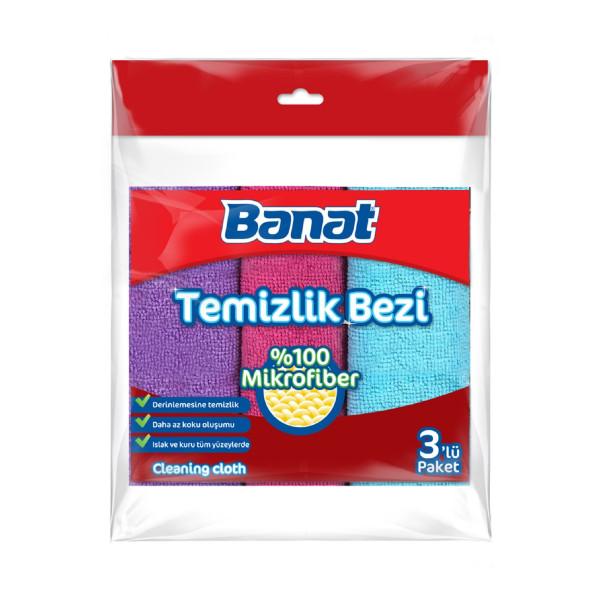 BANAT MİKROFİBER BEZ 3 LÜ