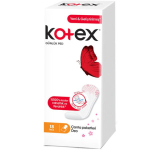 KOTEX GÜNLÜK PED 18 Lİ DEO