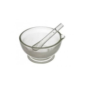 GALENİK HAVAN CAM VE ELİ 120 MM