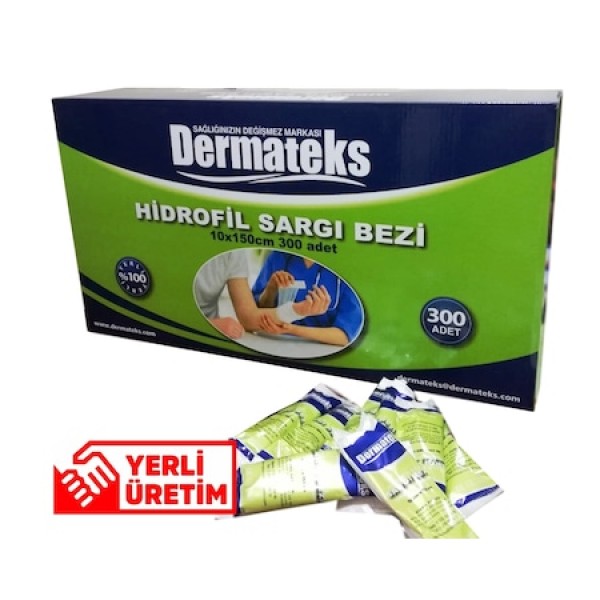 DERMATEKS SARGI BEZİ 10X150 CM (PKT 300 LÜ)