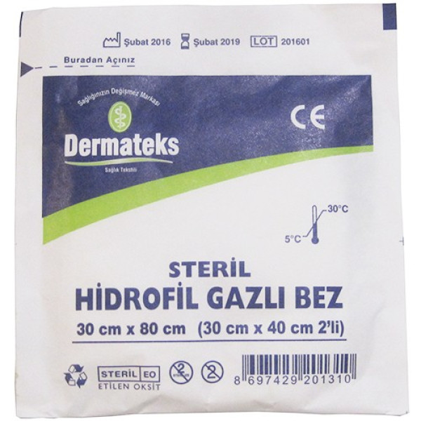 DERMATEKS GAZLI BEZ 30X80