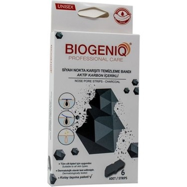 BIOGENIQ SİYAH NOKTA BURUN BANDI 6 LI