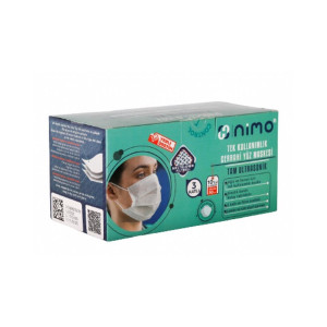 MASKE NİMO 3KATLI ULTRS.50 Lİ
