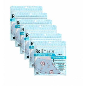 ROLL MASKE ERKEK ÇOCUK 5'Lİ
