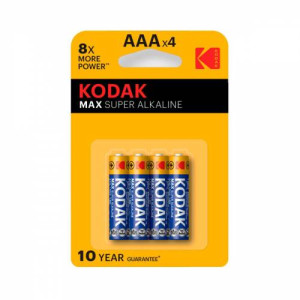 KODAK ALKALİN MAX İNCE PİL-AAA 4 LÜ