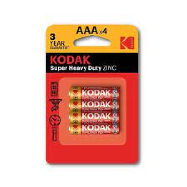 KODAK ÇİNKO BİLİSTERLİ  KARBON İNCE PİL-AAA 4 LÜ