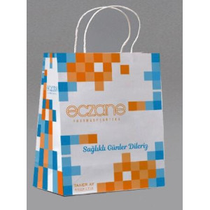ECZANE KRAFT KAĞIT ÇANTA BÜYÜK BOY (30X42)100 LÜ