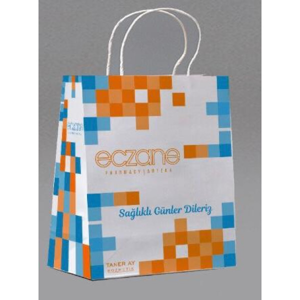 ECZANE KRAFT KAĞIT ÇANTA BÜYÜK BOY (30X42)100 LÜ