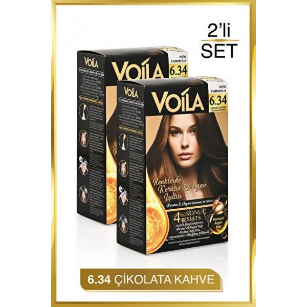 VOILA 2'LI SAÇ BOYASI 6,34 ÇIKOLATA KAHVE