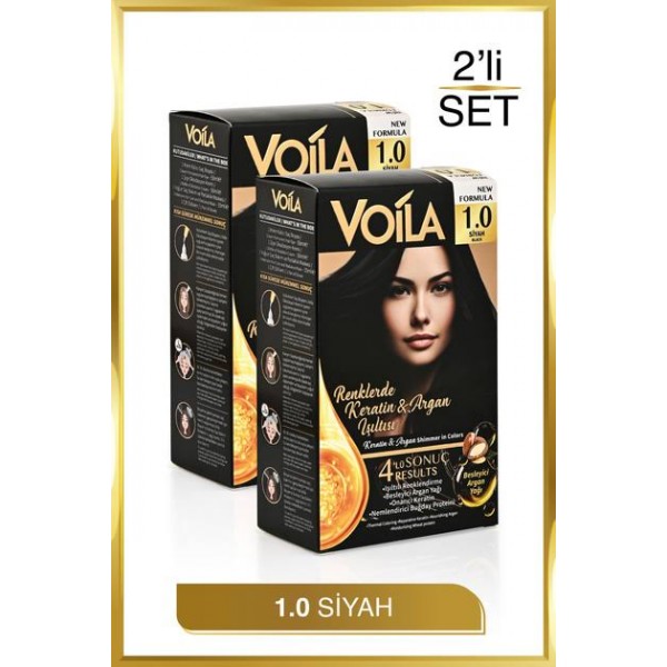 VOILA 2'LI SAÇ BOYASI 1,0 SIYAH 
