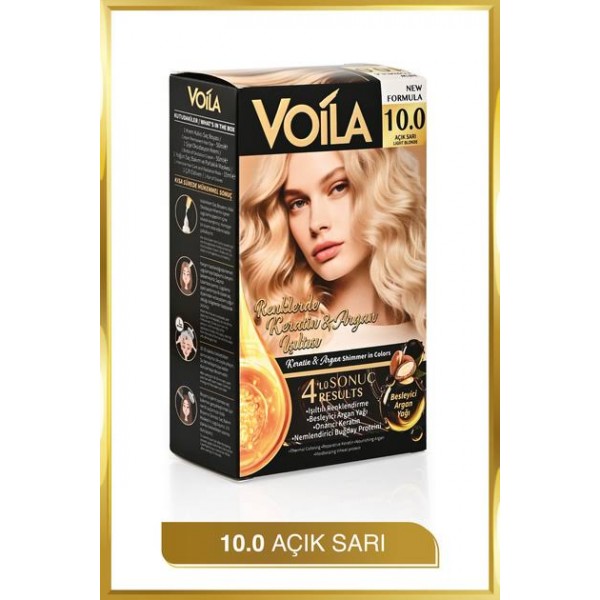 VOILA 2'LI SAÇ BOYASI 10,0 AÇIK SARI 
