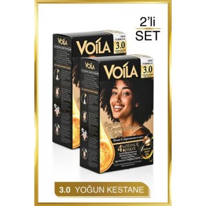 VOILA 2'LI SAÇ BOYASI 3,0 YOGUN KESTANE