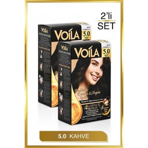 VOILA 2'LI SAÇ BOYASI 5,0 KAHVE