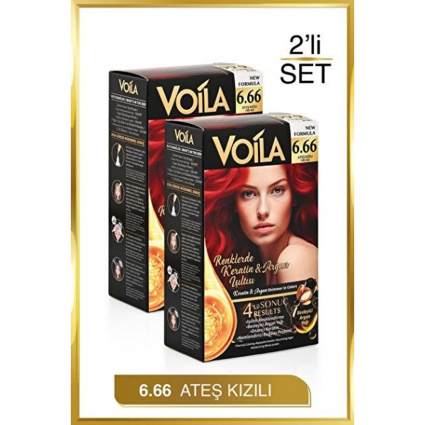 VOILA 2'LI SAÇ BOYASI 6,66 ATES KIZILI