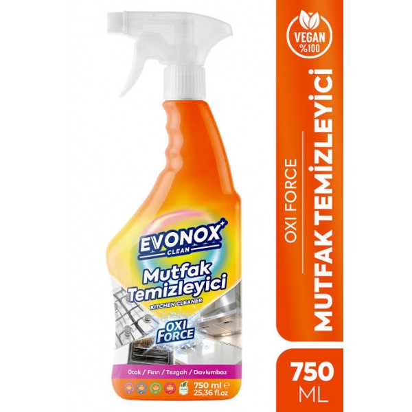 EVONOX MUTFAK TEMIZLEYICI SPREY 750 ML (12)